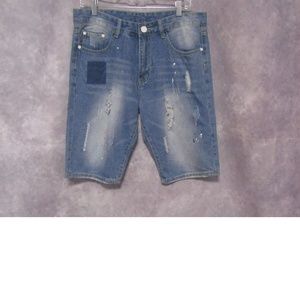 NWT BT-Play Distressed Paint Splatter Shorts Sz 34